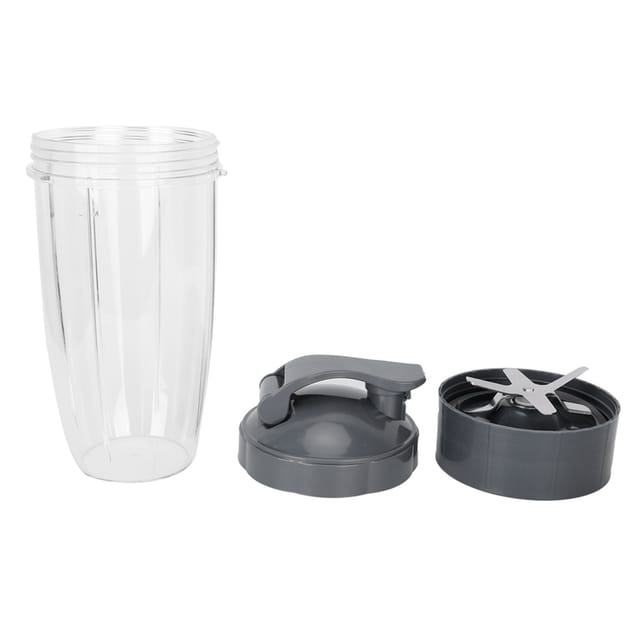 32-unzen-mixerzubehör, 3er-pack Edelstahlbecher Mit Kreuzschnitt Und Klappdeckel, Ersatz-entsafter