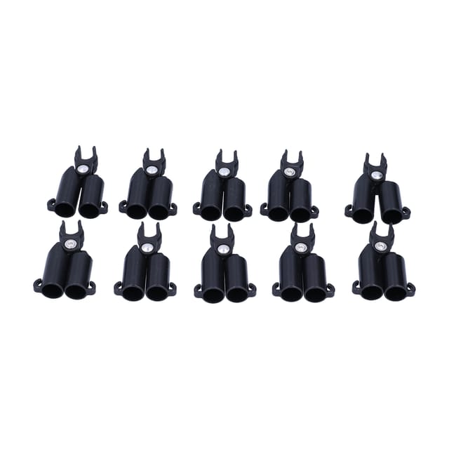 Packung Mit 10 T-verbindern Für Pflanzenstäbe, Clipbefestigung, Pp, Garten, 11 Mm Innendurchmesser