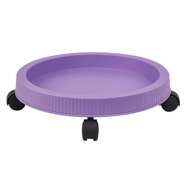 360° Drehbares Pflanzenrad, 24 Cm, Lila, Mit Rollenfuß Für Blumentöpfe Im Innen- Und Außenbereich
