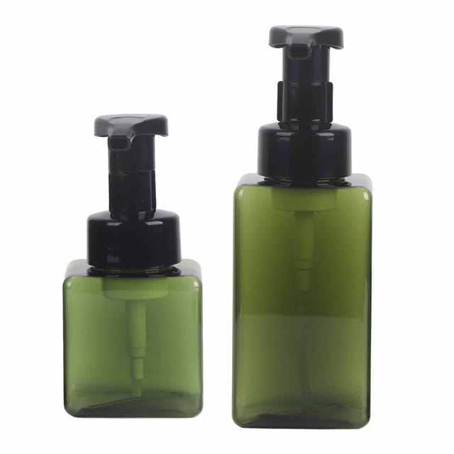 Set Mit 2 Schaumseifenspendern, 250 Ml + 450 Ml, Nachfüllbare Pumpe Für Flüssigseife, Shampoo Und Duschgel