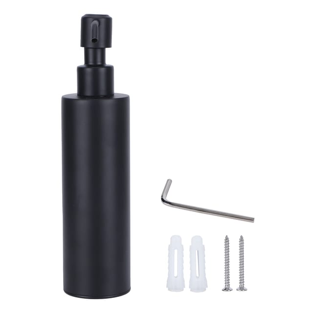200-ml-wandseifenspender Aus Schwarzem Edelstahl 304 Für Shampoo, Duschgel Und Badezimmer