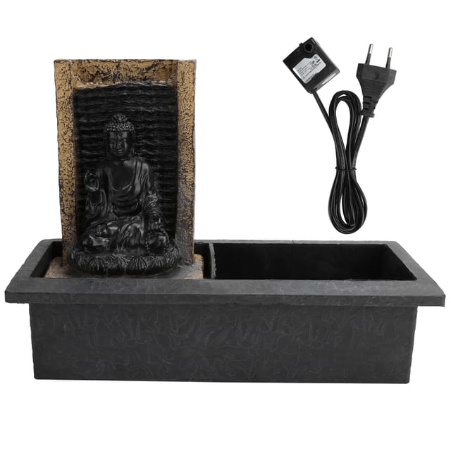 Tischbrunnen Aus Kunstharz Mit Buddha-motiv, Landschaftsdekor, 2,5 A
