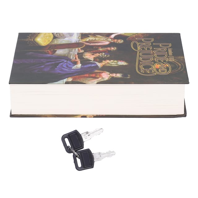 Unauffälliger Safe In Form Eines Nachgebildeten Buches Mit Schlüsseln Zur Aufbewahrung Von Bargeld, Schmuck Und Karten