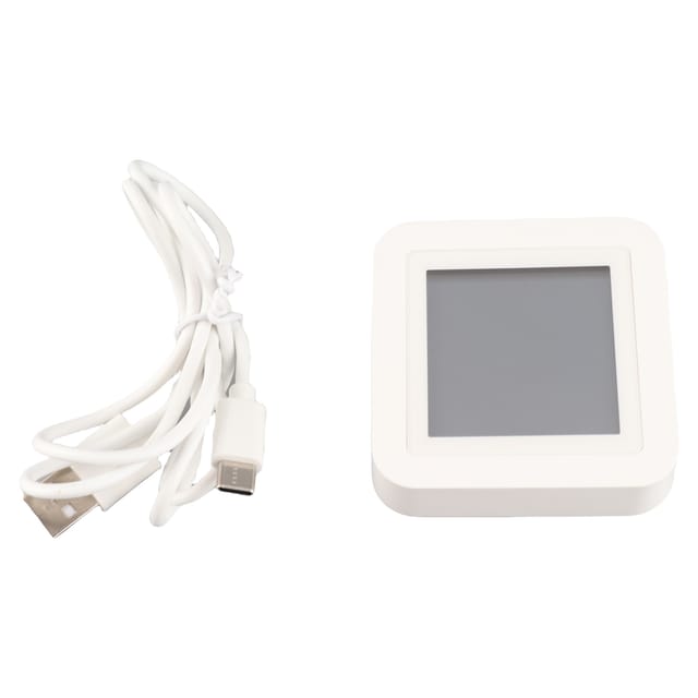 Tuya Smart Wifi-sensor Mit Lcd-bildschirm, Umschaltbarer Usb-stromversorgung, °f/°c-anzeige, Uhrzeit, Datum, Temperatur, Luftfeuchtigkeit, Alexa-sprachsteuerung, Smart-home-integration