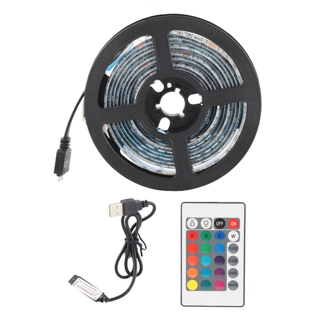 5v Usb-led-streifen, 16 Farben Und 4 Modi, Wasserdicht, Flexible Rgb-farbumschaltung Mit Fernbedienung