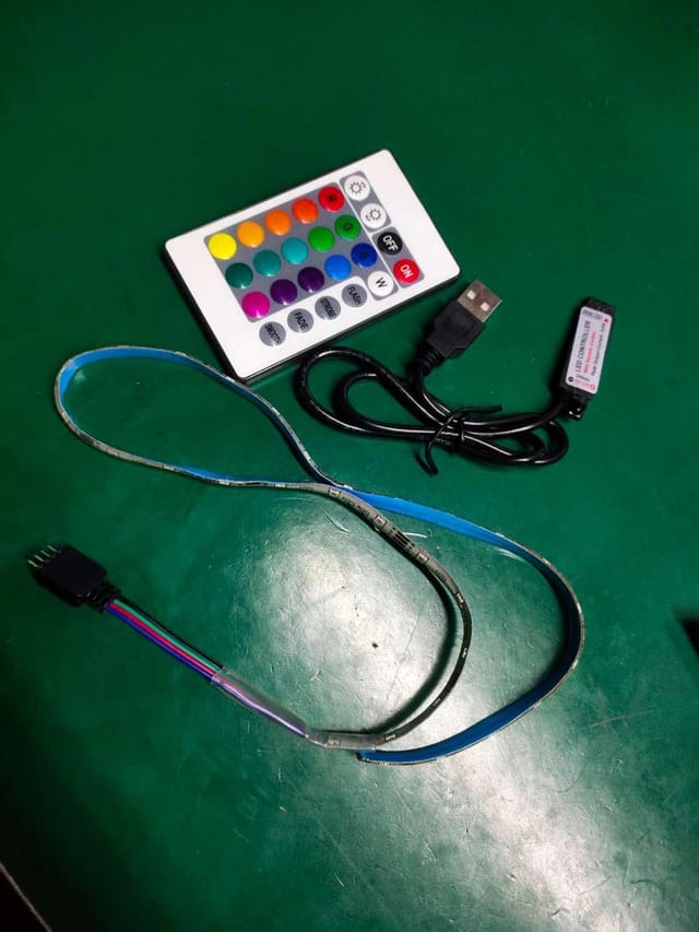 5v Usb-led-streifen, 16 Farben Und 4 Modi, Wasserdicht, Flexibler Rgb-lichtstreifen Mit Fernbedienung