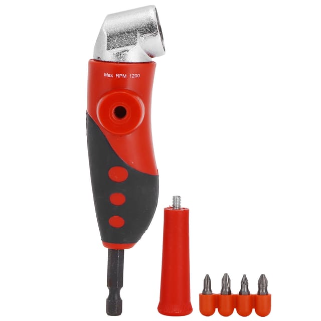 105°-winkelschraubendreher-set Mit 1/4-zoll-sechskantbit, Hand- Und Bohrmaschinenaufsatz, Edelstahl Und Kunststoff