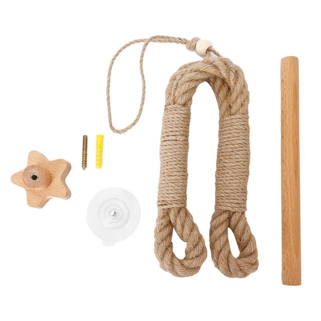 Wandmontierter Toilettenpapierhalter Aus Hanfseil Und Holz, Handtuchhalter Und Badezimmer-organizer