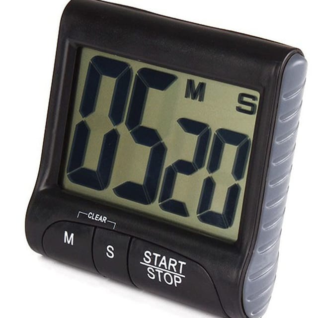 Digitaler Küchentimer Mit Starkem Magneten, Klappständer, Aufhängehaken, Akustischem Alarm, Großem Lcd-display, Kochtimer, Stoppuhr, Zeitmanagement, Sport-, Back- Und Eieruhrfunktionen