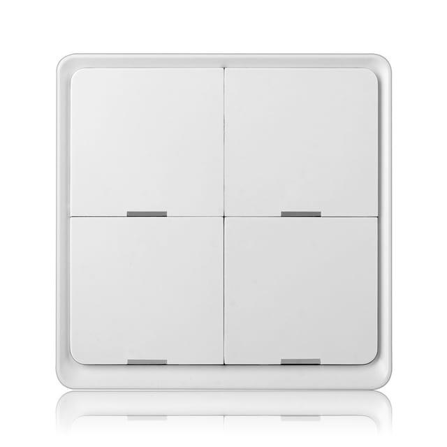 Tuya 4-tasten-zigbee-funk-szenenschalter, Kompatibel Mit Smart Home, Alexa, Google Home, Siri Und Smart Life