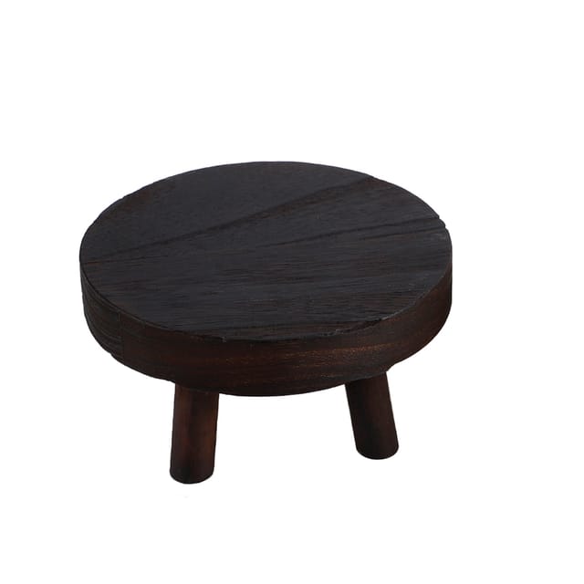 Pflanzenregal Aus Holz Für Wohnzimmer, Balkon, Büro, Farbe: Gebranntes Bernstein, Maße: 17 X 9 Cm, Fußhöhe 6 Cm