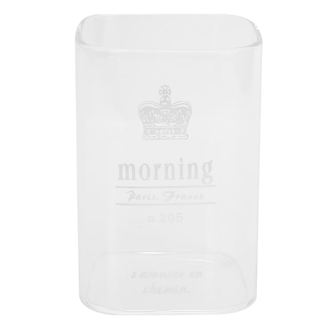 Quadratisches Trinkglas, 240 Ml, Hitzebeständig, Becher, Getränke, Küchengeschirr (kronenmuster)
