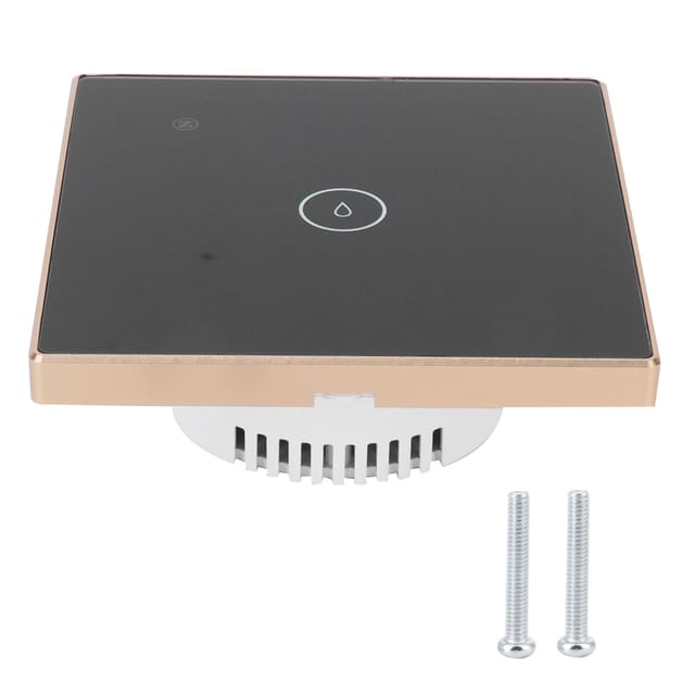 Kabelloser Lichtschalter, 1-fach, 20 A, Zigbee V3.0, Touch-bedienung, Wandplatte, 95-/ac