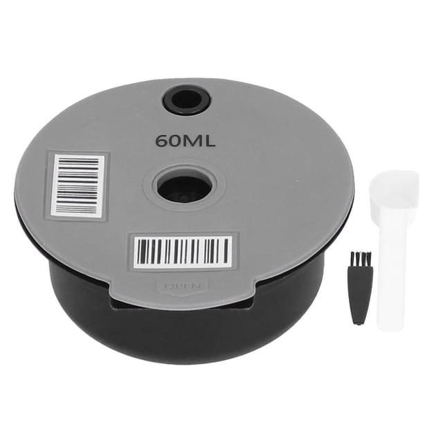 Wiederverwendbare Kaffeekapsel, Kaffeefilter Mit Löffel Und Bürste, Kaffeezubehör Für Zuhause Und Büro, 60 Ml, Kompatibel Mit Bosch Tassimo