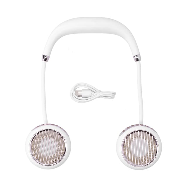 Tragbarer, Per Usb Aufladbarer Nackenventilator Mit Verstellbarem Ladeanschluss Für Sommer Und Outdoor-einsatz