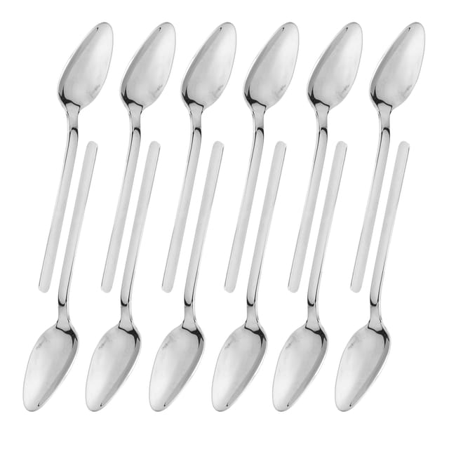 Set Mit 12 Verdickten, Hochglanzpolierten Kaffee- Und Dessertlöffeln Aus Edelstahl 316 J13421/04