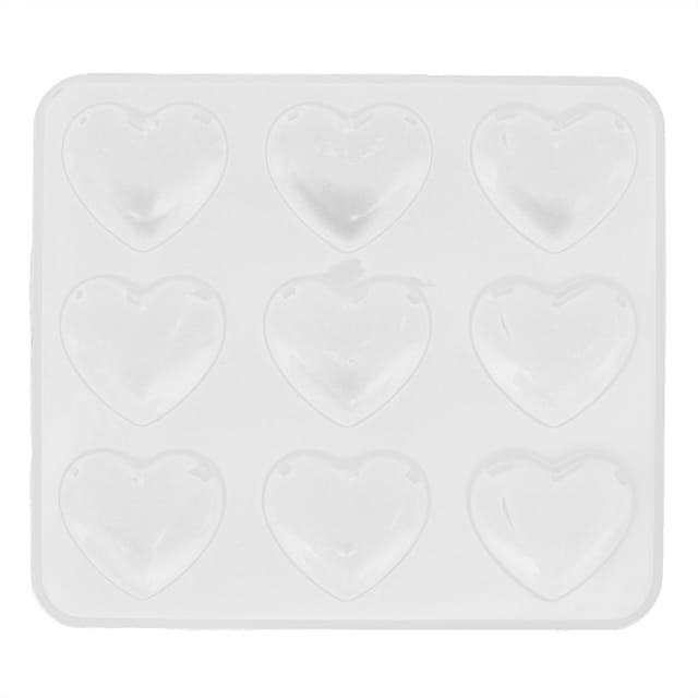 Set Mit 3 Herzförmigen Silikonformen Mit 9 Mulden Zum Backen Und Für Diy-projekte Zu Hause