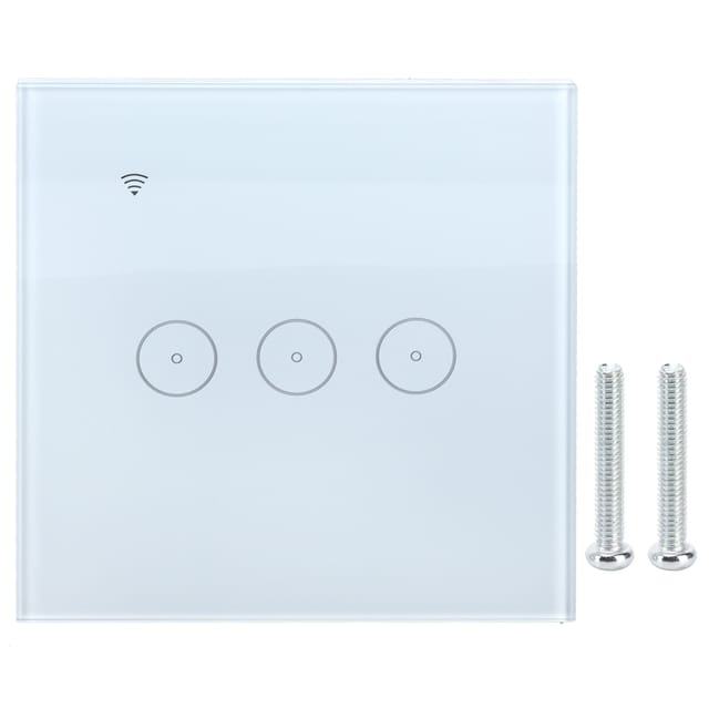 Intelligenter Wlan-touch-wandschalter Mit Fernbedienung, Bedienfeld, Schalter Für Die Inneneinrichtung, 95 V / 10 A