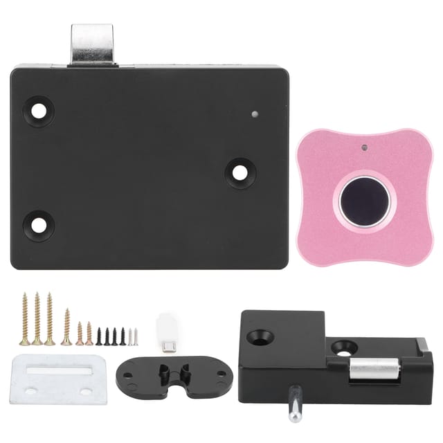 Intelligentes Fingerabdruckschloss Aus Aluminiumlegierung Für Möbelschubladen, Kleines Elektronisches Schloss In Form Einer Rosa Blume