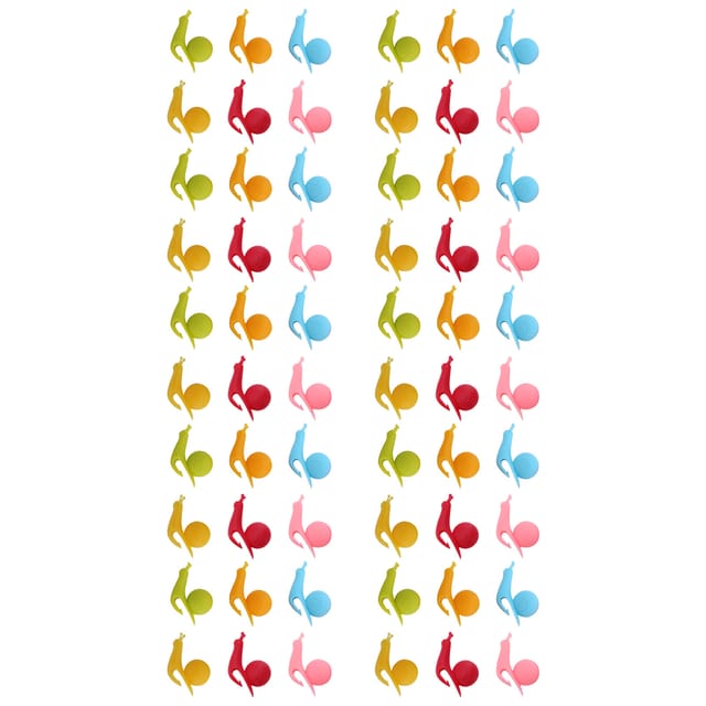 Set Mit 10 Silikon-teebeuteln In Schneckenform In 6 Farben, Glasmarker Für Den Tassenrand, 4 X 2,5 Cm