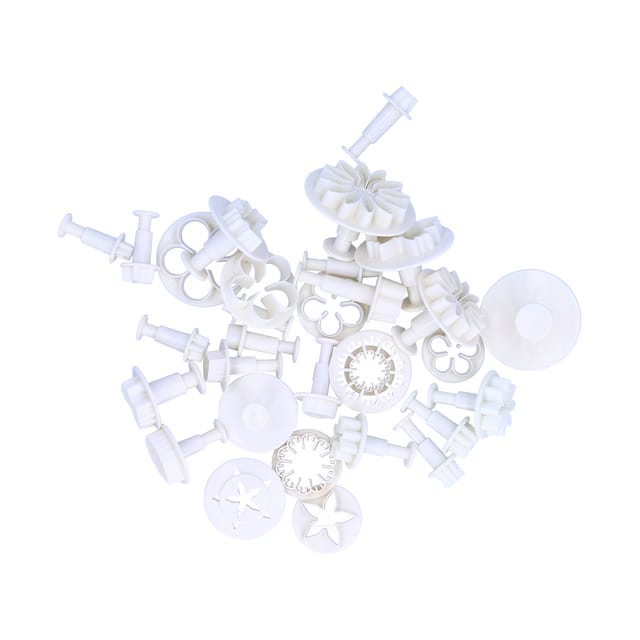 Set Mit 33 Ausstechformen Aus Kunststoff Für Fondant, Kekse Und Plätzchen, Backzubehör Und Bastelbedarf