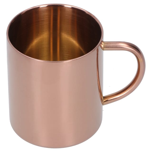 Doppelwandiger, Hitzebeständiger Becher Aus Edelstahl 304 Mit Henkel, Geeignet Für Kaffee, Tee Oder Wasser, 400 Ml (roségold)