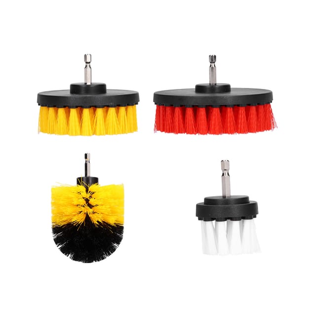 4-teiliges Bohrmaschinenbürsten-set, Zubehör Zur Reinigung Von Wänden, Böden, Fliesen Und Schwimmbecken