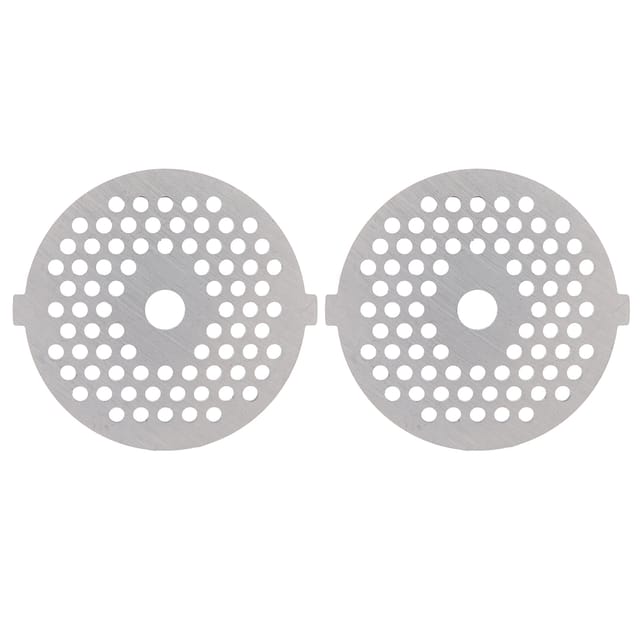 Set Aus 2 Fleischwolfmessern Aus Edelstahl 304 Mit Runden Schneidscheiben Für Fleischwolf 5/typ B (3 Mm, 56 Löcher)