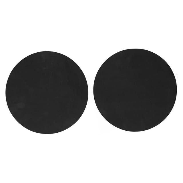 2er-set Runde, Antihaftbeschichtete Ptfe-backmatten, Hitzebeständig Bis 260 °c (500 °f), 24 Cm Durchmesser, Schwarz, Küchenzubehör