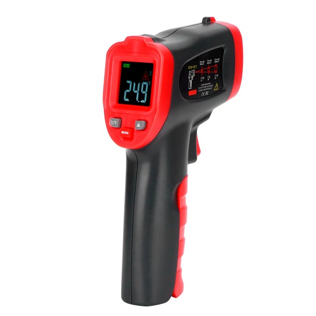 Tragbares Infrarot-thermometer Mit Farb-lcd-bildschirm, Pyrometer Von -50 Bis 600 °c / -58 Bis 1112 °f, Batterien Nicht Im Lieferumfang Enthalten