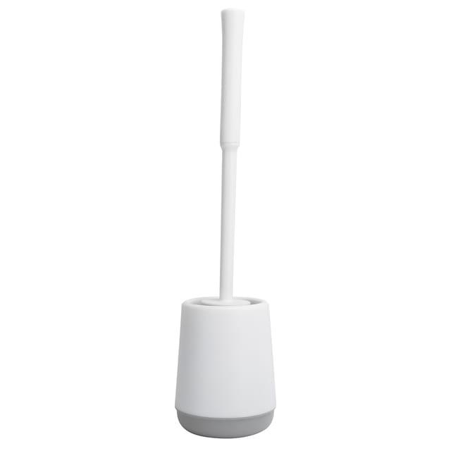 Wandmontiertes Wc-bürsten- Und Halterset Aus Grauem Pp-tpr-silikon, 42,5 Cm, Für Badezimmer