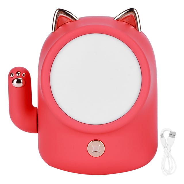 Niedliches, Katzenförmiges, Wiederaufladbares Usb-nachtlicht Mit Touch-funktion, Ideal Für Schreibtisch, Kinderzimmer Und Babyzimmer, Abs-kunststoff, 10,5 X 8,5 X 11,5 Cm, 235 G, 1200 Mah, 5 W