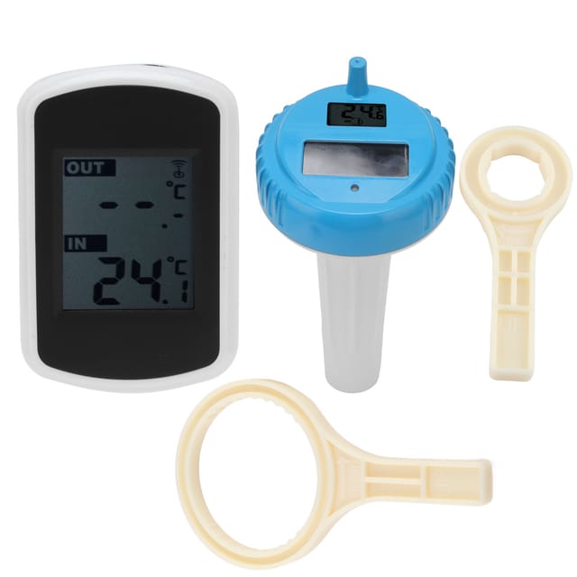 Wasserdichtes, Kabelloses Solar-schwimmbadthermometer Mit Wassertemperatursensor