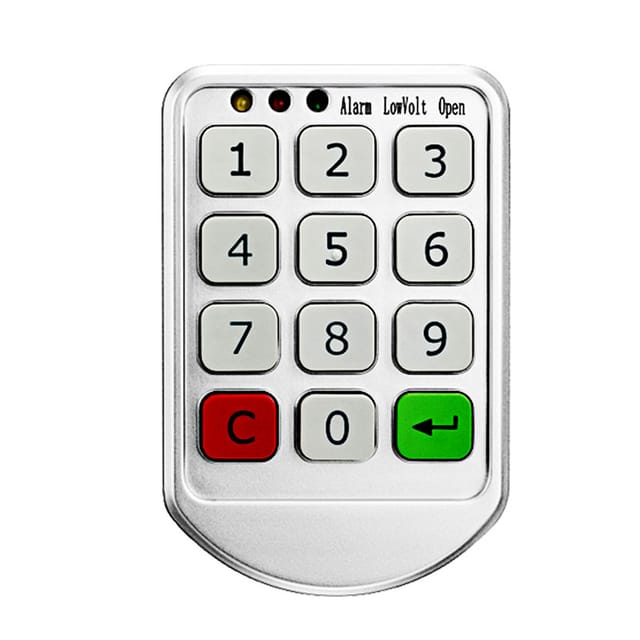 Elektronisches Möbelschloss Mit Tastatur, Zwei Unabhängigen Öffnungsmodi, 3-farbigen Kontrollleuchten, Usb-notstromversorgung, Codeschutz, Schließfachschloss Für Zuhause, Öffentliche Orte, Schubladen