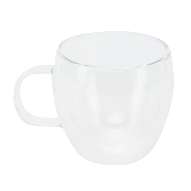 150 Ml Doppelwandiger, Klarer Borosilikatglasbecher Mit Henkel, Hitzebeständig Für Kaffee, Tee, Milch Und Andere Getränke
