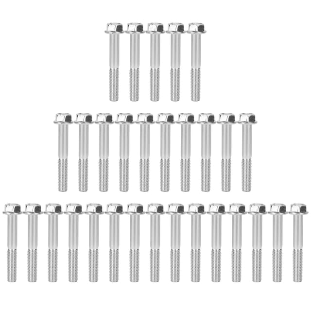 Packung Mit 30 Zylindrischen Schrauben M8x55, Zubehör Für Benzingeneratoren 168f/170f (2 Kw–3 Kw).