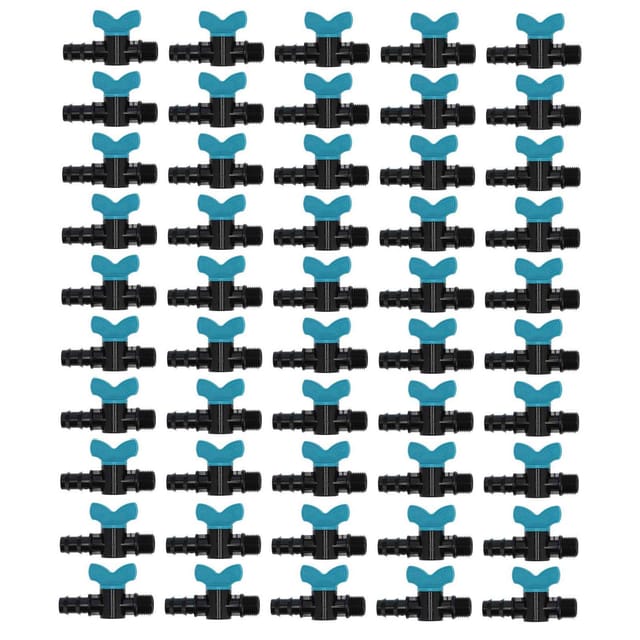 Packung Mit 50 Bewässerungshähnen (20 X 1/2 Zoll) Mit Außengewinde Für Die Gartentropfbewässerung