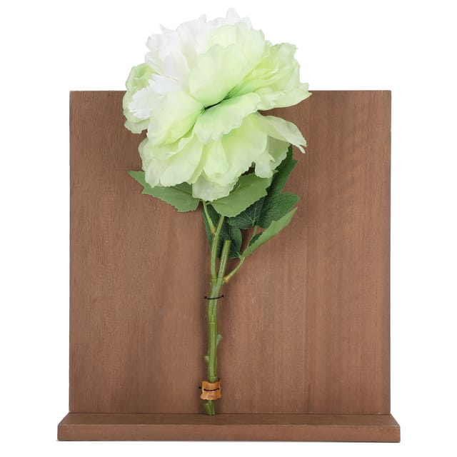 Künstliche Hängeblume Mit Paulownienholzplatte, 34 X 28 X 7 Cm, Für Wohn-/schlafzimmer, 1 Stück