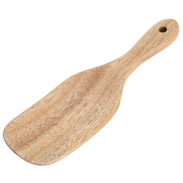 Flacher Teakholz-küchenspatel Für Den Hausgebrauch, 20,5 X 6 Cm