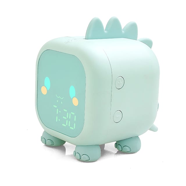 Niedlicher Dinosaurier-kinderwecker, Digitaluhr Fürs Babyzimmer, Wecker Mit Licht Und Nachtlicht