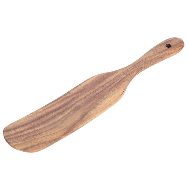 Flacher Spatel Aus Teakholz Für Küche Und Haushalt, 29 X 5,5 Cm