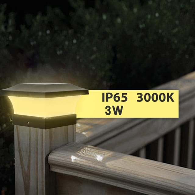 Solar-säulenleuchte Ip65 Wasserdichte Außenbeleuchtung Für Wände, Zäune, Cafés, Gärten, Häuser, Öffentliche Gärten, Innenhöfe