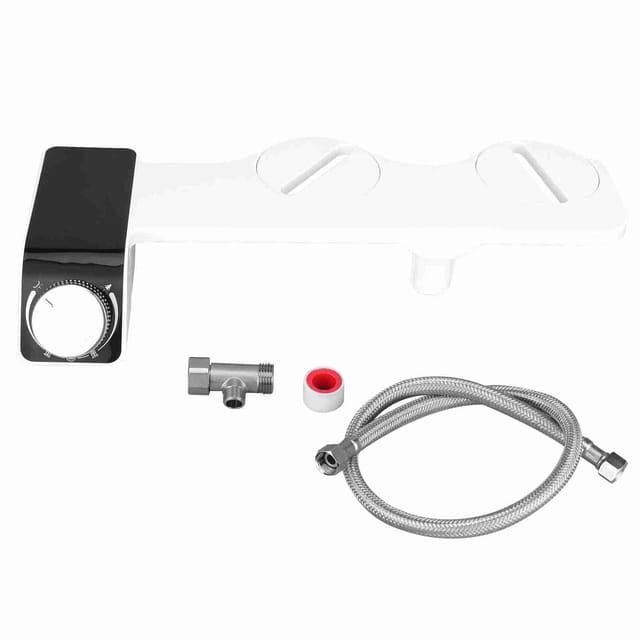 Nichtelektrischer Wc-bidet-adapter Mit Zwei Düsen, Einstellbarem Druck Und Selbstreinigungsfunktion, G1/2 (asien/australien)