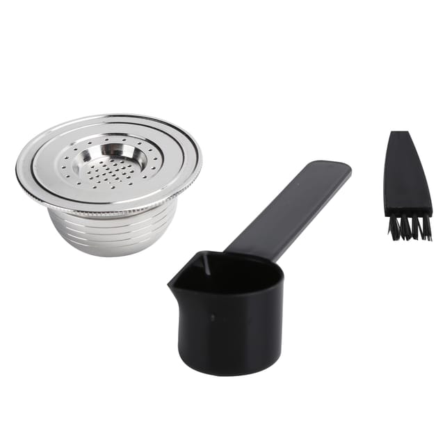 Wiederverwendbares Kaffeepad-set Mit Löffel, Bürste, Dichtungen Und Edelstahlfilter (304), Kompatibel Mit Bialetti
