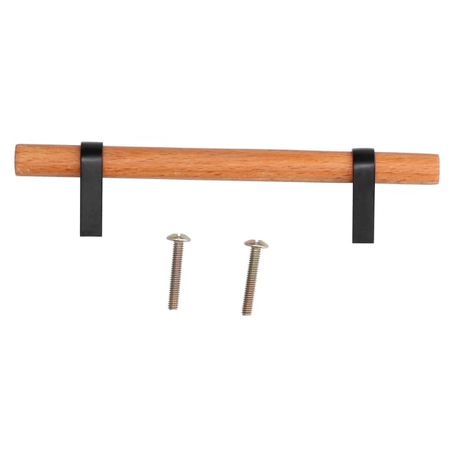 Moderner, Schlichter Schubladen-/schrankgriff, Kiefernholz, Schwarzes Aluminium, Möbel-türgriff, Wohnaccessoires, Wohnzimmer, Loch 96