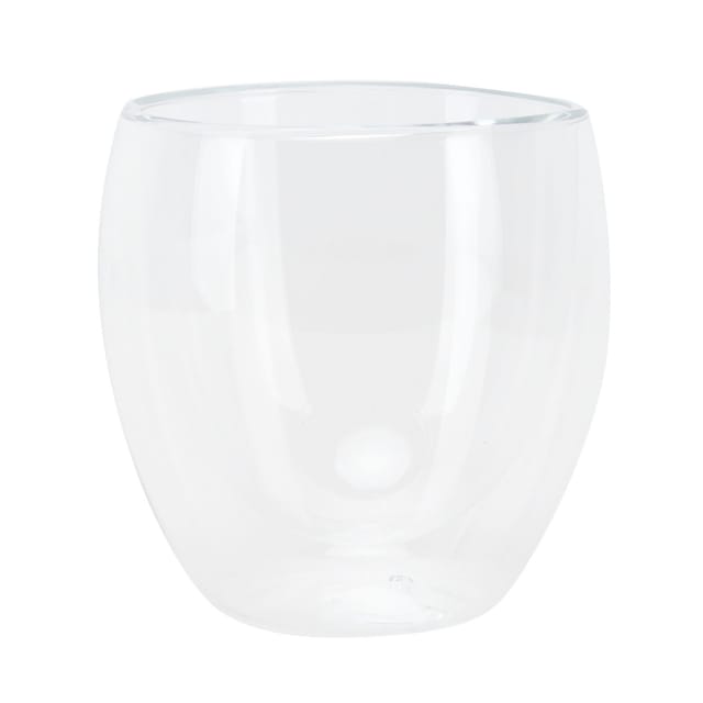 Zweistöckiger, Zylindrischer, Transparenter Milchbecher Aus Hitzebeständigem Borosilikatglas Für Selbstgemachte Kaffeegetränke (250 Ml)