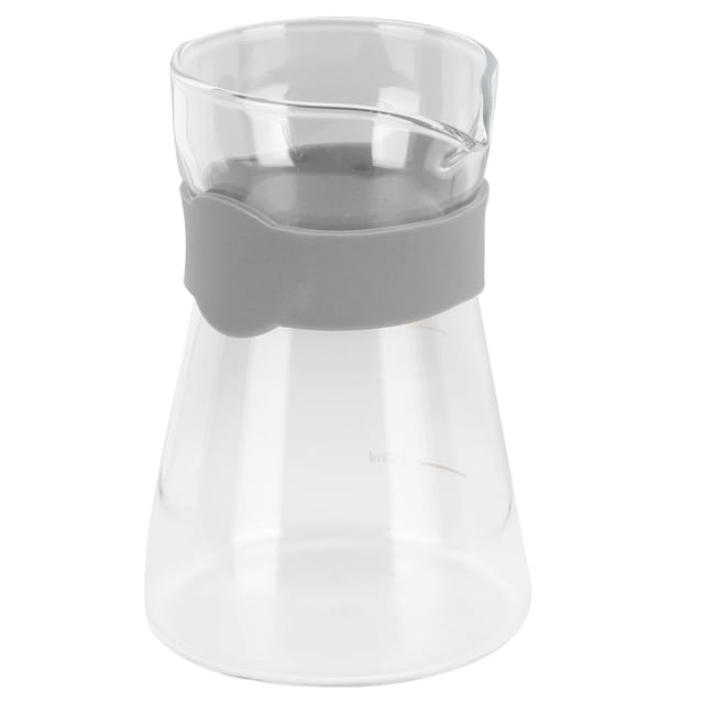 Kaffeekanne Aus Hochtemperaturbeständigem Borosilikatglas Für Den Hausgebrauch Mit Skala, Transparenter Manueller Filterkaffeemaschine