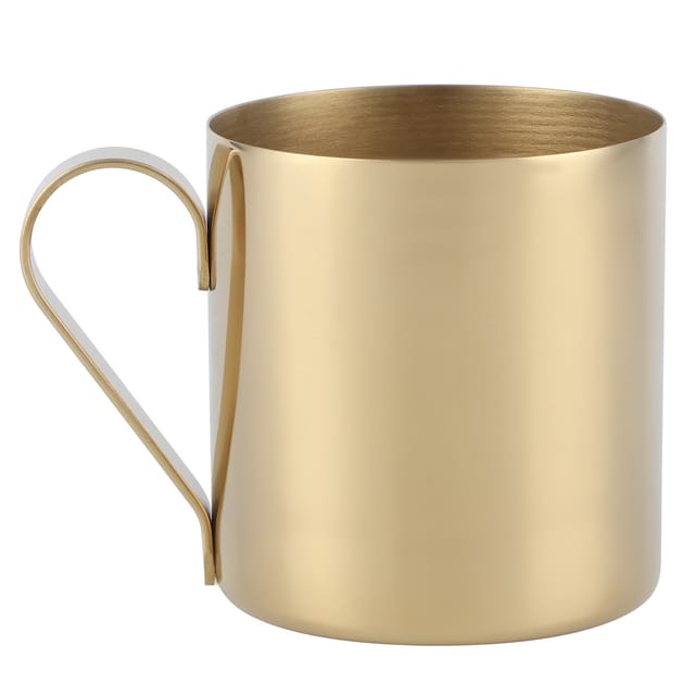 400-ml-edelstahlbecher (304) Für Bier, Kaffee, Wasser, Trinkglas, Bargeschirr, Gold