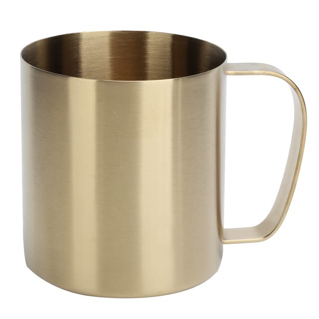 Edelstahlbecher 304 Für Büro, Bier, Unterwegs, Zuhause, Outdoor, Wasser, Kaffee, 480 Ml, Gold