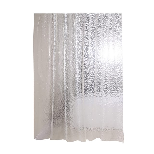 Verdickter, Wasserdichter Eva-duschvorhang, Badezimmer-duschvorhang, Weiß, 180 X 200 Cm
